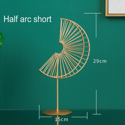 Modern lakberendezés Ginkgo levél dísz Geometrikus fém kézművesség Nappali Irodai dekorációs ajándék lakberendezési kiegészítőkhöz