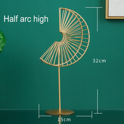 Modern lakberendezés Ginkgo levél dísz Geometrikus fém kézművesség Nappali Irodai dekorációs ajándék lakberendezési kiegészítőkhöz