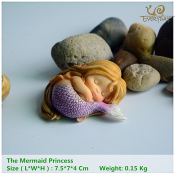 Φαντασιακά ειδώλια Shell Princess Mermaid Micro Landscape Bonsai Fish Tank Στολίδια Επιφάνεια εργασίας Ενυδρείου σπιτιού