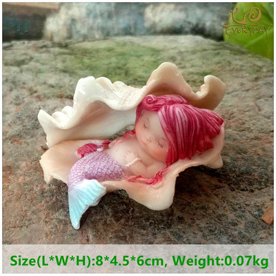 Fantázia figurák Shell hercegnő sellő mikro táj Bonsai akvárium díszek Otthoni asztali akvárium dekoráció