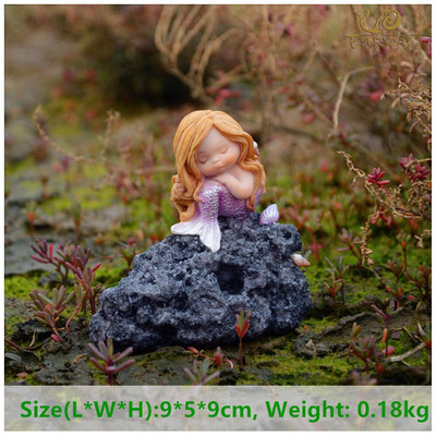 Fantázia figurák Shell hercegnő sellő mikro táj Bonsai akvárium díszek Otthoni asztali akvárium dekoráció