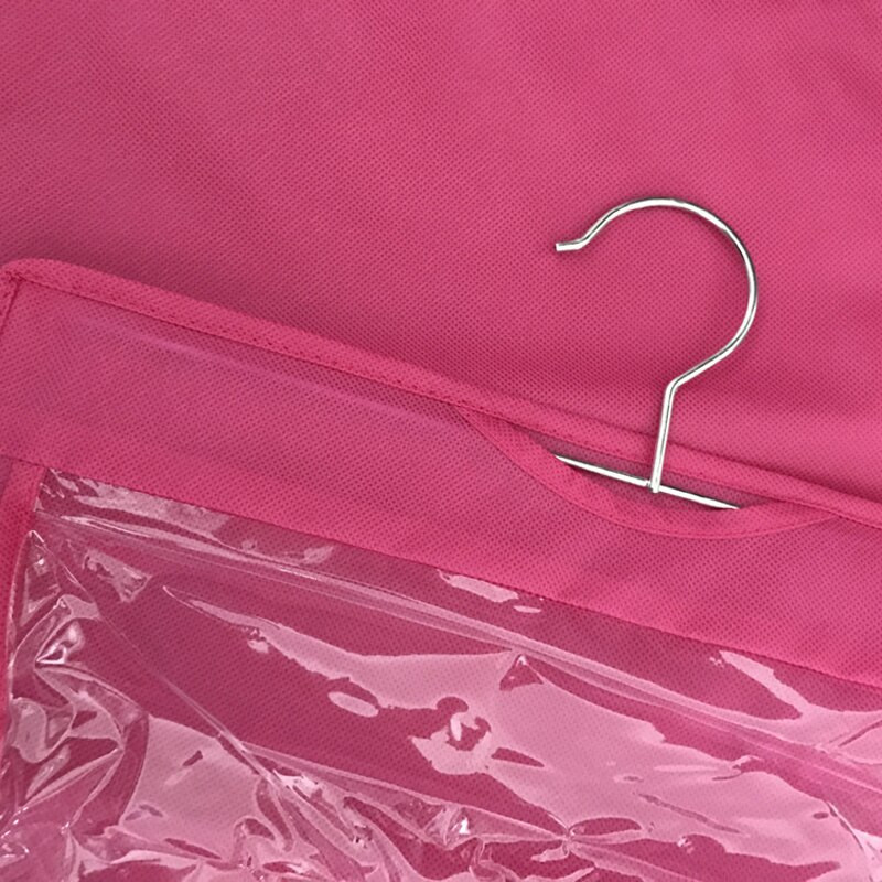 Organizator de genți de mână cu 6 buzunare agățat pentru dulap dulap geantă de depozitare transparentă, ușă, perete, geantă transparentă pentru pantofi, cu husă pentru umeraș