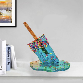 2022 Топяща се ледена скулптура Декорация Popsicles Аксесоари за сладолед Домашен декор Творчески миниатюрен смола Craft Ice