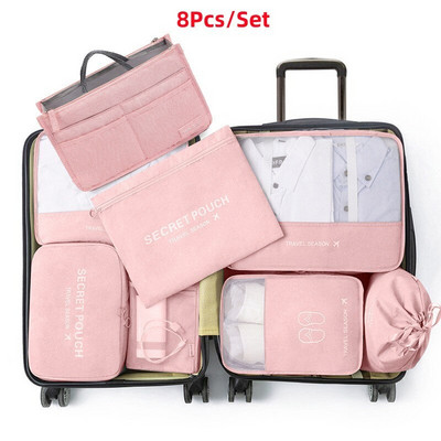 Férfi Utazási Tárolótáskák Ruhák Cipők Fehérnemű Bőrönd Szervező Kozmetikumok Cipzáras tok Otthoni Szekrény Poggyász Kiegészítők