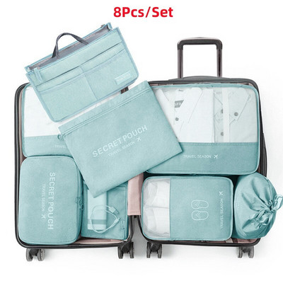 Férfi Utazási Tárolótáskák Ruhák Cipők Fehérnemű Bőrönd Szervező Kozmetikumok Cipzáras tok Otthoni Szekrény Poggyász Kiegészítők