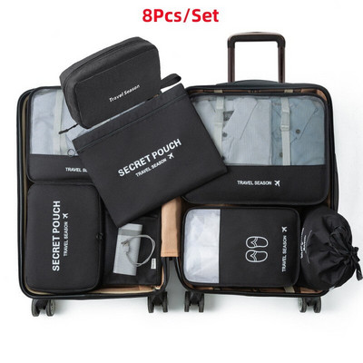 Férfi Utazási Tárolótáskák Ruhák Cipők Fehérnemű Bőrönd Szervező Kozmetikumok Cipzáras tok Otthoni Szekrény Poggyász Kiegészítők