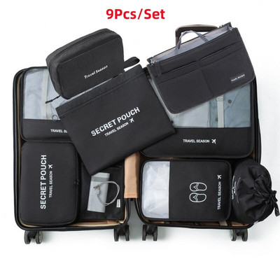 Férfi Utazási Tárolótáskák Ruhák Cipők Fehérnemű Bőrönd Szervező Kozmetikumok Cipzáras tok Otthoni Szekrény Poggyász Kiegészítők
