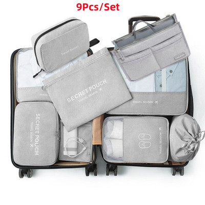 Férfi Utazási Tárolótáskák Ruhák Cipők Fehérnemű Bőrönd Szervező Kozmetikumok Cipzáras tok Otthoni Szekrény Poggyász Kiegészítők