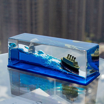 Κρουαζιερόπλοιο Fluid Drift Μπουκάλι Διακόσμηση Σαλονιού Κλεψύδρα Δημιουργικά Διακοσμητικά Θαλάσσιας Βάρκας Διακόσμηση σπιτιού Παιχνίδια Δώρο γενεθλίων