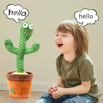 Δώρο διακόσμησης σπιτιού Υπέροχο παιχνίδι ομιλίας που χορεύει κούκλα κάκτου Speak Talk Ηχογράφηση Repeat Toy Kawaii Cactus Εκπαίδευση για παιδιά