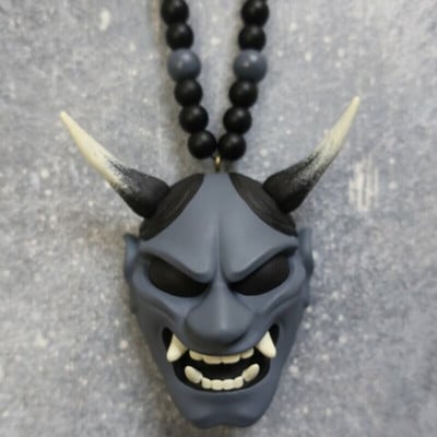 Cască Samurai Kabuto Hannya Japanese Oni - Oglinda retrovizoare pentru mașină Charm Accesorii pentru mașină Oglinda retrovizoare pandantiv Decorare mașină