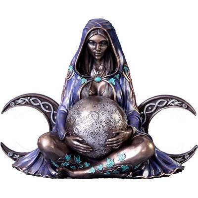 Földanya szobor Gaia Tündér dekoratív Buddha szobor Figura Istennő Gyógyító Csakra Meditáció Mitikus Otthoni dekoráció