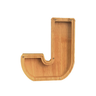 26 raidžių medinė kiaulytė su vardiniu lipduku suasmeninta permatoma stiklinė pinigų dėžutė vaikams dovanų namų puošmena