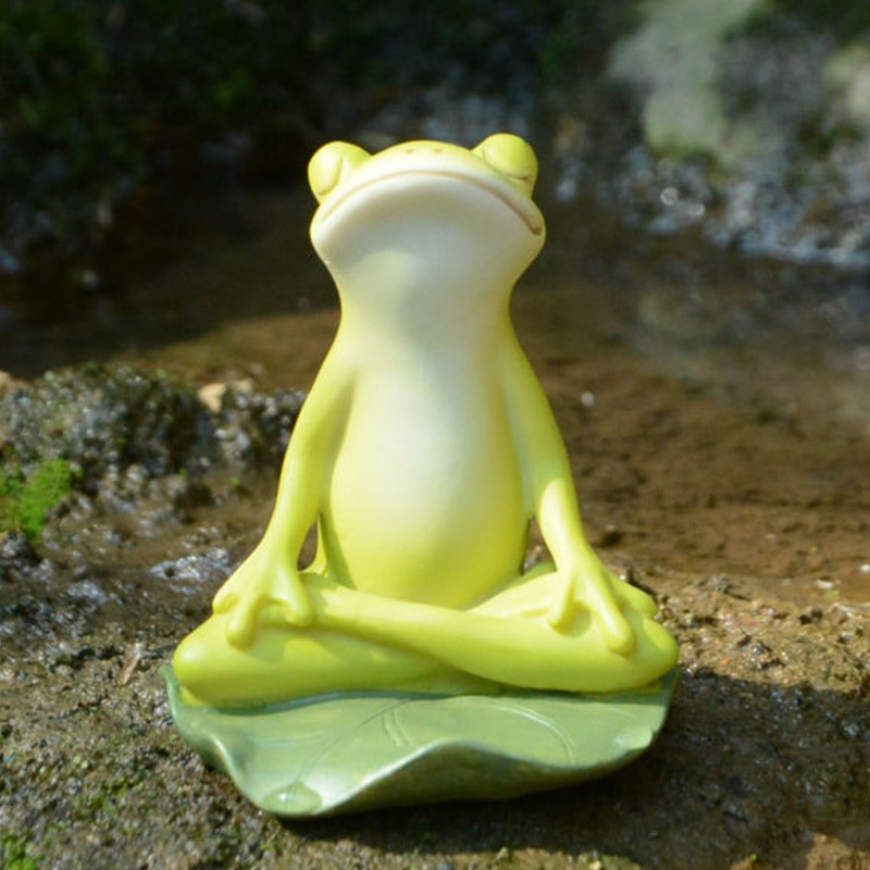 Mindennapi kollekció Állat Béka Tündér Kert Figurák Miniatűr Táj Lakberendezési Kiegészítők Születésnapi ajándék Emléktárgyak