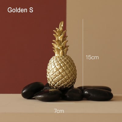 Nordic Home Decor Ananász Díszek Kreatív Fruit Shape Desktop Nappali Dekoráció Esküvői Ajándék Otthoni Dekorációs Kiegészítők