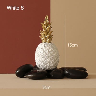 Nordic Home Decor Ananász Díszek Kreatív Fruit Shape Desktop Nappali Dekoráció Esküvői Ajándék Otthoni Dekorációs Kiegészítők