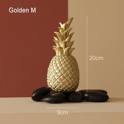Nordic Home Decor Ananász Díszek Kreatív Fruit Shape Desktop Nappali Dekoráció Esküvői Ajándék Otthoni Dekorációs Kiegészítők
