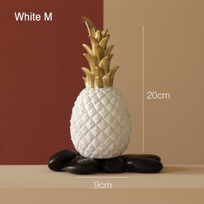 Nordic Home Decor Ananász Díszek Kreatív Fruit Shape Desktop Nappali Dekoráció Esküvői Ajándék Otthoni Dekorációs Kiegészítők