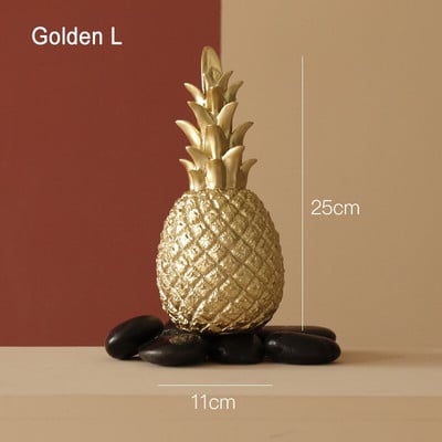 Nordic Home Decor Ananász Díszek Kreatív Fruit Shape Desktop Nappali Dekoráció Esküvői Ajándék Otthoni Dekorációs Kiegészítők