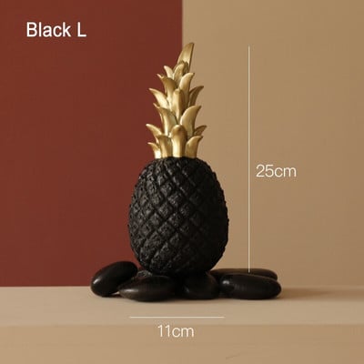 Nordic Home Decor Ananász Díszek Kreatív Fruit Shape Desktop Nappali Dekoráció Esküvői Ajándék Otthoni Dekorációs Kiegészítők