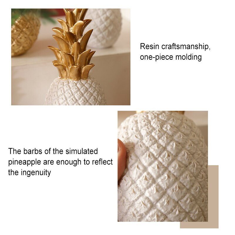 Nordic Home Decor Ananász Díszek Kreatív Fruit Shape Desktop Nappali Dekoráció Esküvői Ajándék Otthoni Dekorációs Kiegészítők