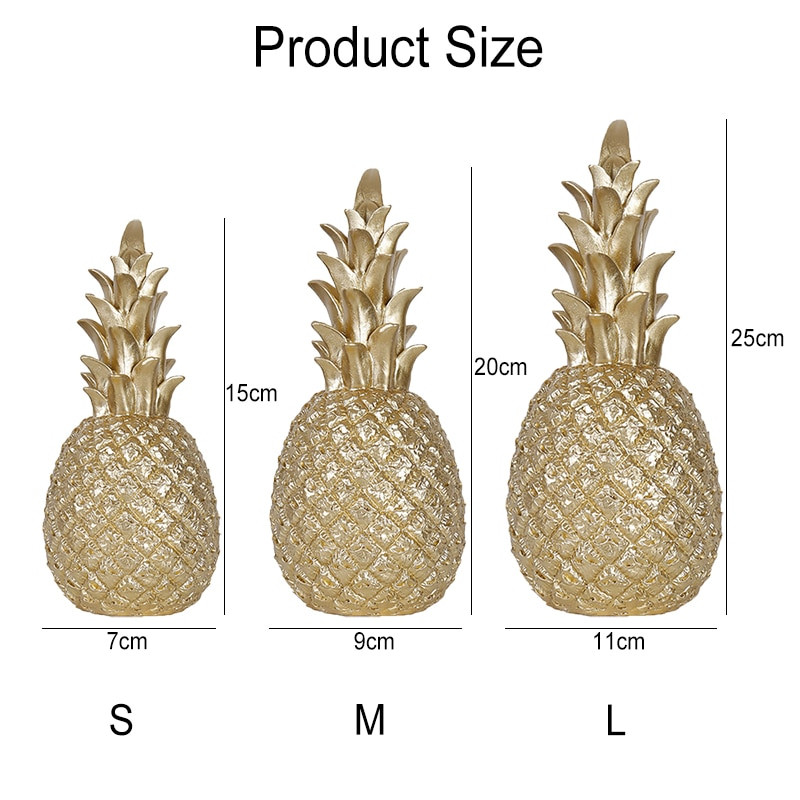 Nordic Home Decor Ananász Díszek Kreatív Fruit Shape Desktop Nappali Dekoráció Esküvői Ajándék Otthoni Dekorációs Kiegészítők