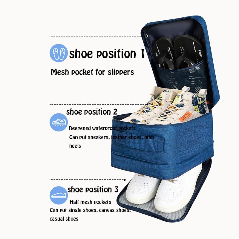 6 цвята 18 качествена преносима чанта за обувки за пътуване Бельо Чанти за дрехи Органайзер за обувки Чанта за съхранение Многофункционални аксесоари за пътуване