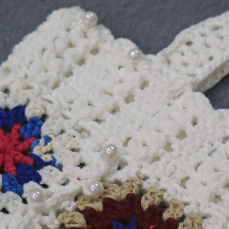 Дамски бохемски плетени на една кука чанти с тъкани цветя Ретро плетени пазарски чанти 60x38x35cm чанта за съхранение Летни туристически дамски плажни чанти