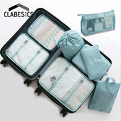 8TK komplekt Korralduskotid reisikorraldajate jaoks Kotid Aksessuaarid Pagasikohvri Korraldaja Veekindel pesukott Riiete panipaik