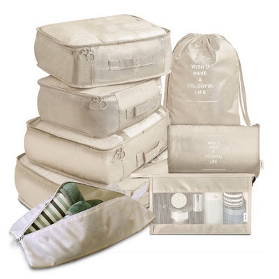 8TK komplekt Korralduskotid reisikorraldajate jaoks Kotid Aksessuaarid Pagasikohvri Korraldaja Veekindel pesukott Riiete panipaik