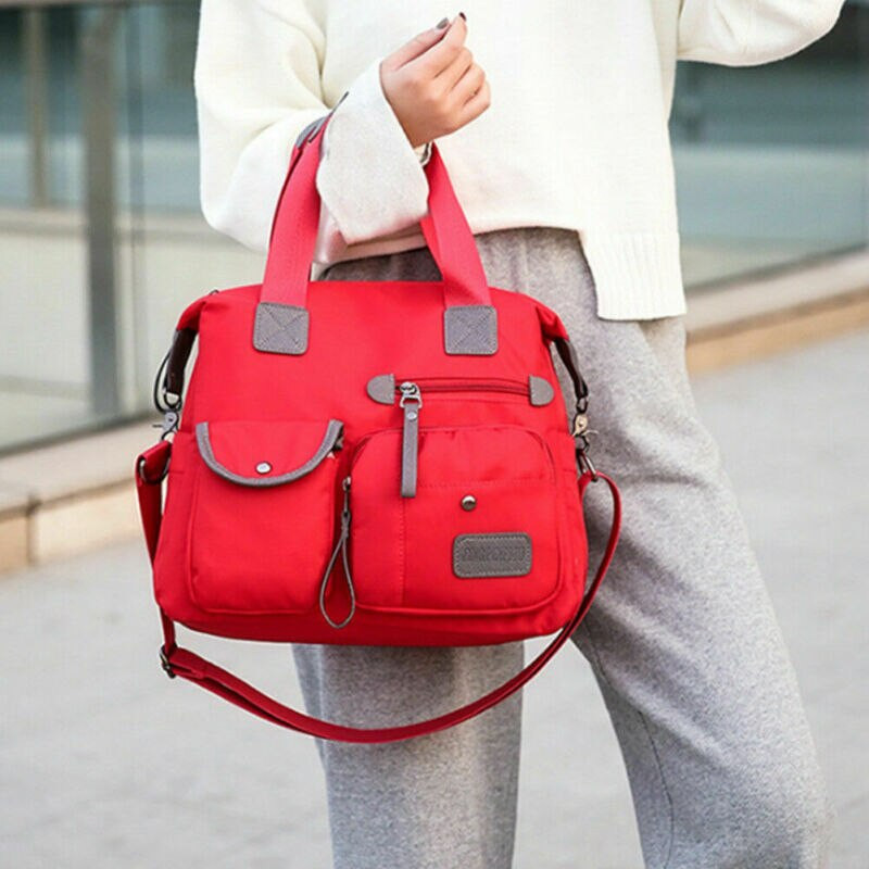 Водоустойчива дамска дамска найлонова чанта за през рамо за пътуване на открито Чанти за съхранение с голям капацитет