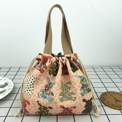 Moterų pikniko pietų krepšys suaugusiems darbo pusryčių organizatorius vandeniui atsparus laikymo krepšys Animacinių filmų gyvūnų kačių pietų dėžutės organizatorius rankinė