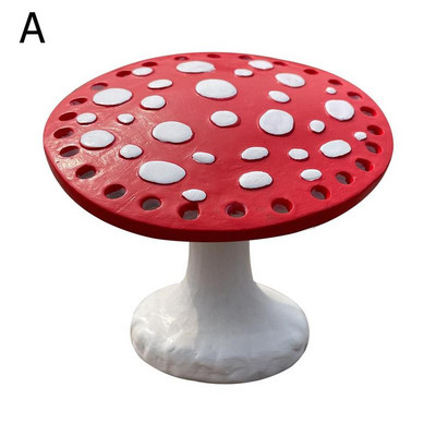 Gomba fülbevaló tartó 26 lyukú fülbevaló tároló állvány kijelző állvány otthoni asztali díszállvány gyanta rendszerező dekor Jewer Q4P5