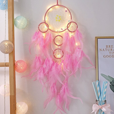 Az igaz szerelem fája Álomfogó Kézzel készített tollfal Álomfogó Hálószoba dekoráció Lógó álomfogó