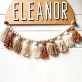 Gyerekszoba dekoráció Boho bojt fagyöngyök óvodai sátor Függő medál baba fotó kellékek Nordic Wall Decor álomfogó