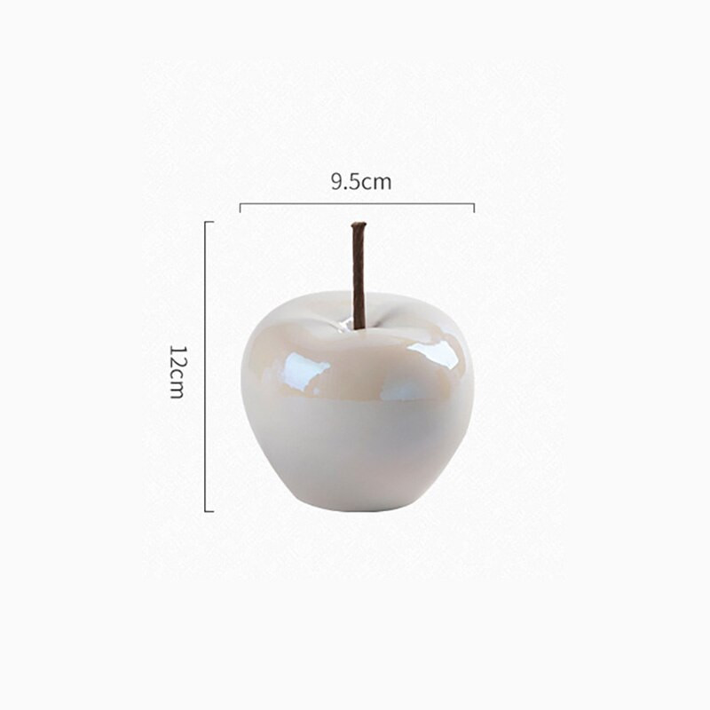 Modern minimalista LED áttetsző alma dekoráció kézműves nappali boros szekrény otthoni kerámia gyümölcs asztali díszek