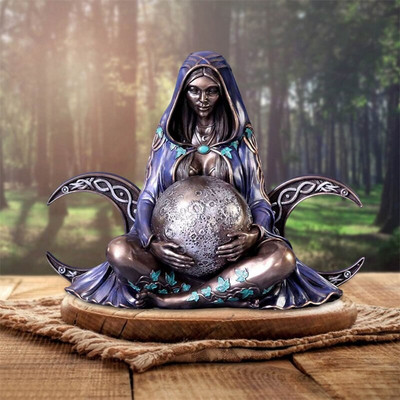 Noua statuie de artă a Mamei Pământului Milenar Gaia Statuie Figurină Nemesis birou Sculptură în rășină Zeița Mamei Pământ Decor pentru acasă