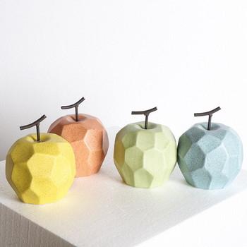 Nordic sculpture Εσωτερικά αξεσουάρ γραφείου γραφείου για διακοσμητικές φιγούρες σπιτιού κεραμική διακόσμηση αφηρημένη Φρούτα μήλο αχλάδι Στολίδια