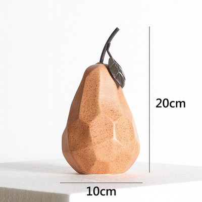 nordijska skulptura Unutarnji uredski stolni pribor za dom Ukrasne figure Keramički dekor Sažetak Voće Jabuka Kruška Ornamenti