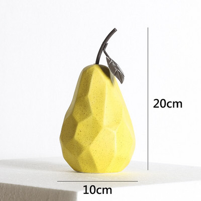 nordijska skulptura Unutarnji uredski stolni pribor za dom Ukrasne figure Keramički dekor Sažetak Voće Jabuka Kruška Ornamenti