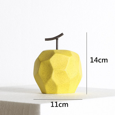 nordijska skulptura Unutarnji uredski stolni pribor za dom Ukrasne figure Keramički dekor Sažetak Voće Jabuka Kruška Ornamenti