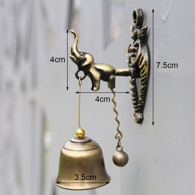 Senovinis metalinių durų varpas Parduotuvė Sėkmės Knocker Windchime Pakabinamas papuošalas kambariui Sodo parduotuvė Priekinio įėjimo dovana