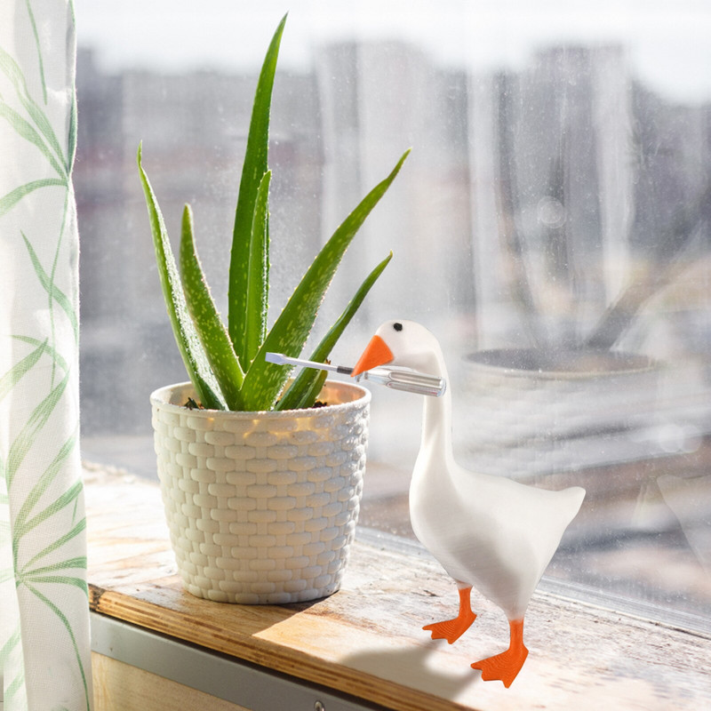 Magnetinis raktų pakabukas laikantis anties raktas mielas žąsis laikymo raktas namų dekoravimas kūrybingas skambutis anties žirklės stalo įrankių organizatorius