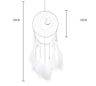 Atrapator de Vise Clopote de vant Arta Clopotei Decoratiuni Camera Fetelor Accesorii Pandantiv Dormitor Decorare Dormitor Cadou Pana lucrata manual