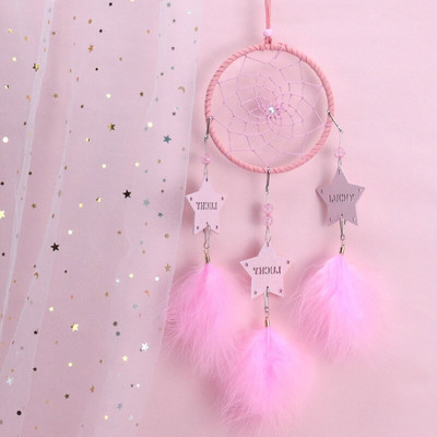 Atrapator de Vise Clopote de vant Arta Clopotei Decoratiuni Camera Fetelor Accesorii Pandantiv Dormitor Decorare Dormitor Cadou Pana lucrata manual