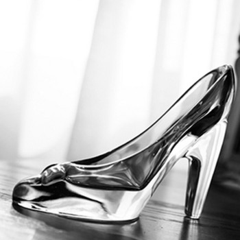 κρυστάλλινο παπούτσι σταχτοπούτα Γυάλινο δώρο γενεθλίων Διακόσμηση σπιτιού Σταχτοπούτα Ψηλοτάκουνα παπούτσια Παπούτσια γάμου Φιγούρες Μινιατούρες Στολίδι