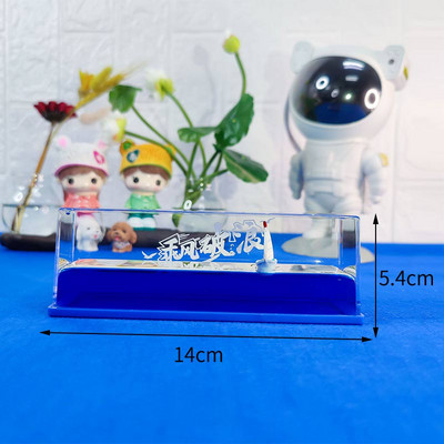 Croaziera Fluid Lichid Clepsidra Miniatura Accesorii Decorare Acasa Nava Peisaj Maritim Ornament Birou Sufragerie Decor Desktop