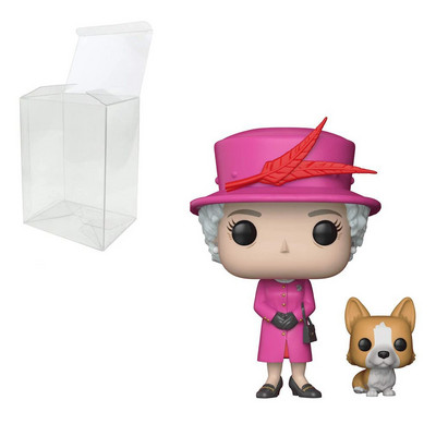 Brit királynő figura babadísz II. Erzsébet brit királynő és Corgi baba kollekció díszítése Kirky ajándéktárgyakkal
