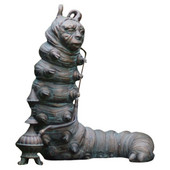Alice Csodaországban Kerti díszek Tündérgyanta Alice Fehér Nyúl Mad Hatter Cheshire Cat figura Kerti szobor az udvarra