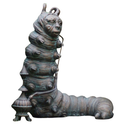 Alice Csodaországban Kerti díszek Tündérgyanta Alice Fehér Nyúl Mad Hatter Cheshire Cat figura Kerti szobor az udvarra